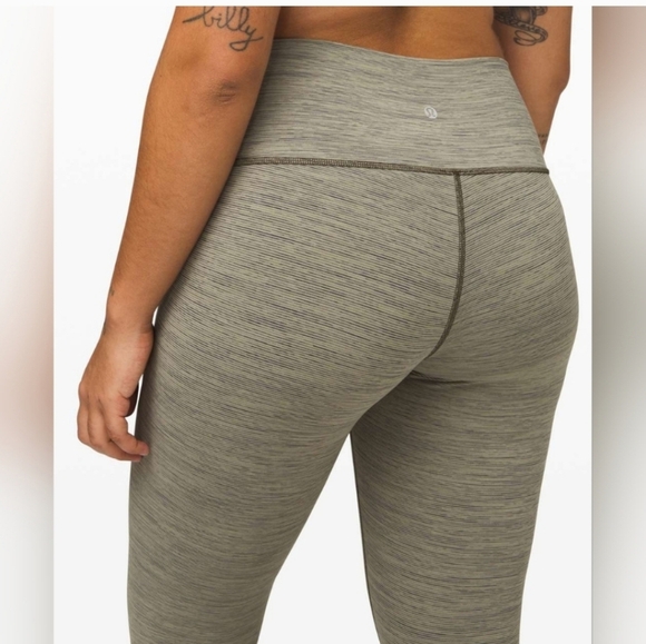 Lululemon Wunder Under HR Tight 25" Wee Are From Space Sage Olive Size 4 - Picture 14 of 16